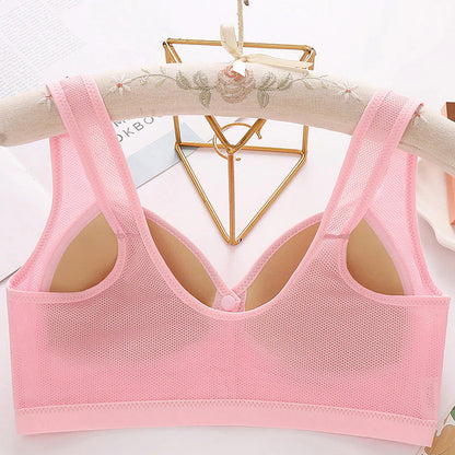 Elöl záródó lélegző pamut női melltartó| Playtex