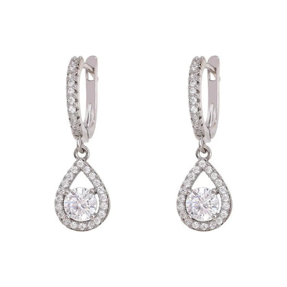 💎Elegáns karika fülbevalók lógó cseppel