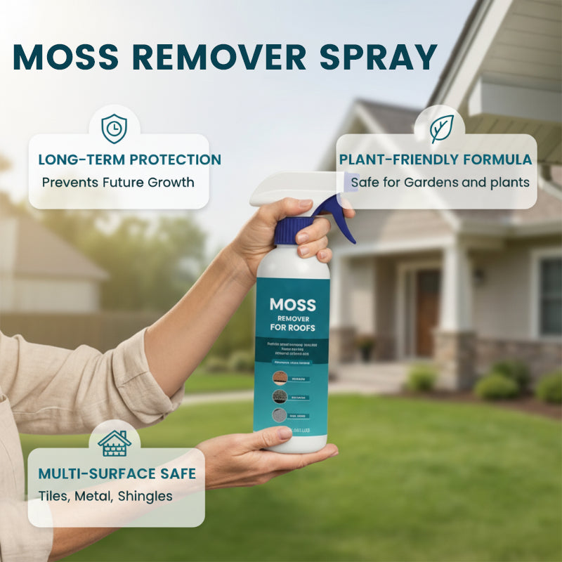 Moha- és algatisztító spray különböző típusú tetőkhöz