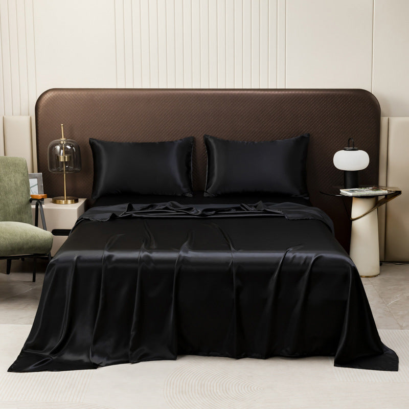 🛏️ Elegáns és puha kényelem a hálószobában! Egyszínű szatén ágynemű