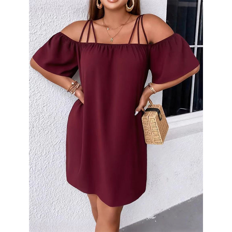 🥰 Egyszerű de stílusos rövid ruhát keresel mindenféle alkalomhoz? 👗 Elegáns, egyszínű miniruha hölgyeknek