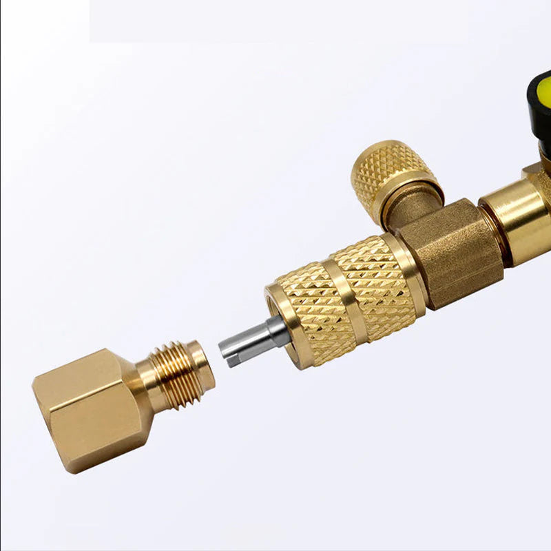 ❄️ AC szelepbetét-kicserélő szerszám – SAE 1/4" és 5/16", 10 db cserebetét