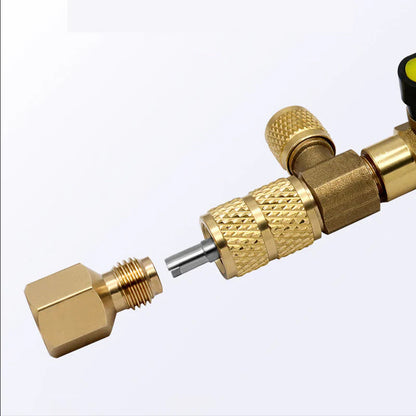 ❄️ AC szelepbetét-kicserélő szerszám – SAE 1/4" és 5/16", 10 db cserebetét