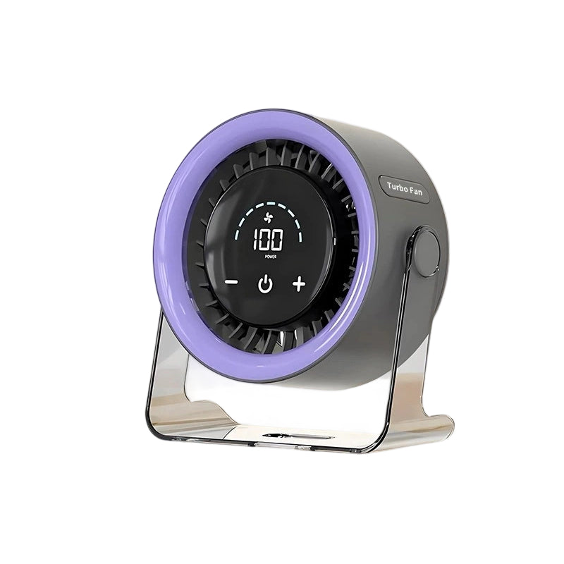 🥵 Otthon és munkahelyen is fullasztó a hőség? 2026 asztali ventilátor – USB-ről tölthető, LED-kijelzővel