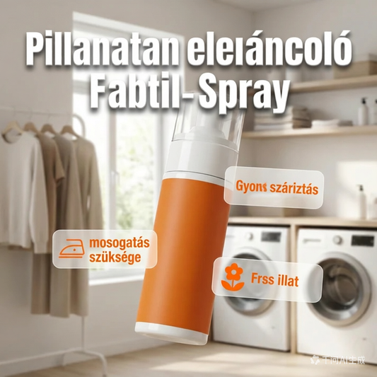 🔥 Azonnali hatású ránctalanító spray ruhákhoz