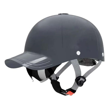 🏍️ Szeretnél stílusosan motorozni anélkül, hogy nagy sisak elrontaná a szetted? 🔥 Unisex Baseboll Sapka Stílusú Motorkerékpár Sisak 🏍️🧢