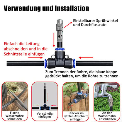 🌼💧360° ívelt kerti automata öntözőrendszerKönnyen telepíthető, praktikus öntözési megoldás kerted számára!