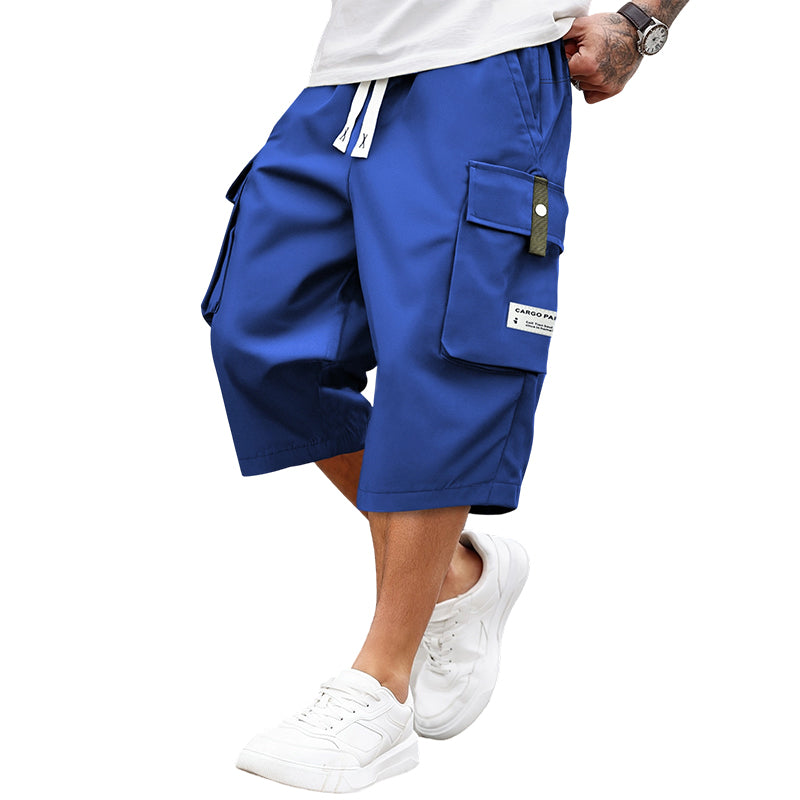 👖 Férfi capri cargo nadrág húzózsinórossal – Alkalmi, multifunkciós, kényelmes