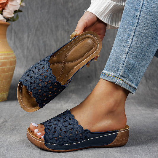 🌸 Lélegző, ortopédiai papucs nőknek nyitott orral, puha párnázással és boltozati támasztással | Egész napos kényelem, talpi fájdalomcsillapítás 👣✨