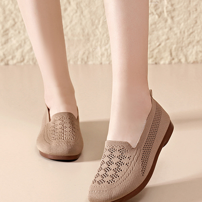 Kényelmes könnyű viselet minden napra👌 🦶🌬️ Női légáteresztő kötött slip-on cipő ❄️🌿