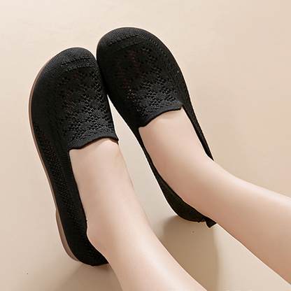 Kényelmes könnyű viselet minden napra👌 🦶🌬️ Női légáteresztő kötött slip-on cipő ❄️🌿