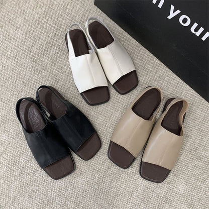Keresed az egyedi stílusú szandált, ami visszahozza a retro hangulatot? 🕶️👡 Női retro, négyzetes orrú, hátul nyitott szandál