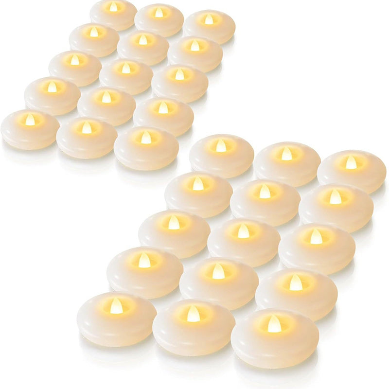 Unod a veszélyes igazi gyertyák használatát otthon?🕯️ 🔥💡 Láng nélküli, lebegő LED gyertyák (1 készlet/12 db) 🙏✨