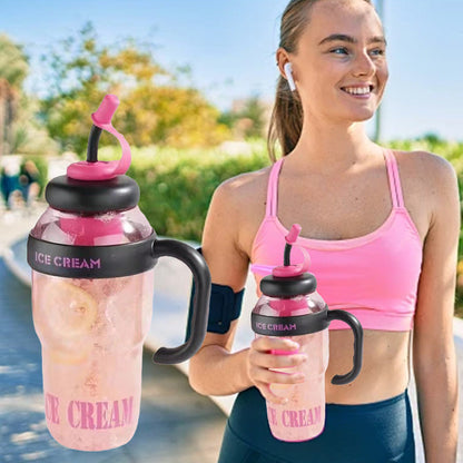 🏃‍♀️ Stílusos, nagy űrtartalmú sportkulacs szívószállal – Kényelmes hidratálás és modern dizájn 🏋️‍♀️💧