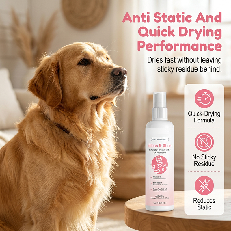🐾 Öblítés nélküli 3 az 1-ben állatápoló spray – tisztít, szagtalanít és kibontja a szőrcsomókat – utánvéttel 🎯