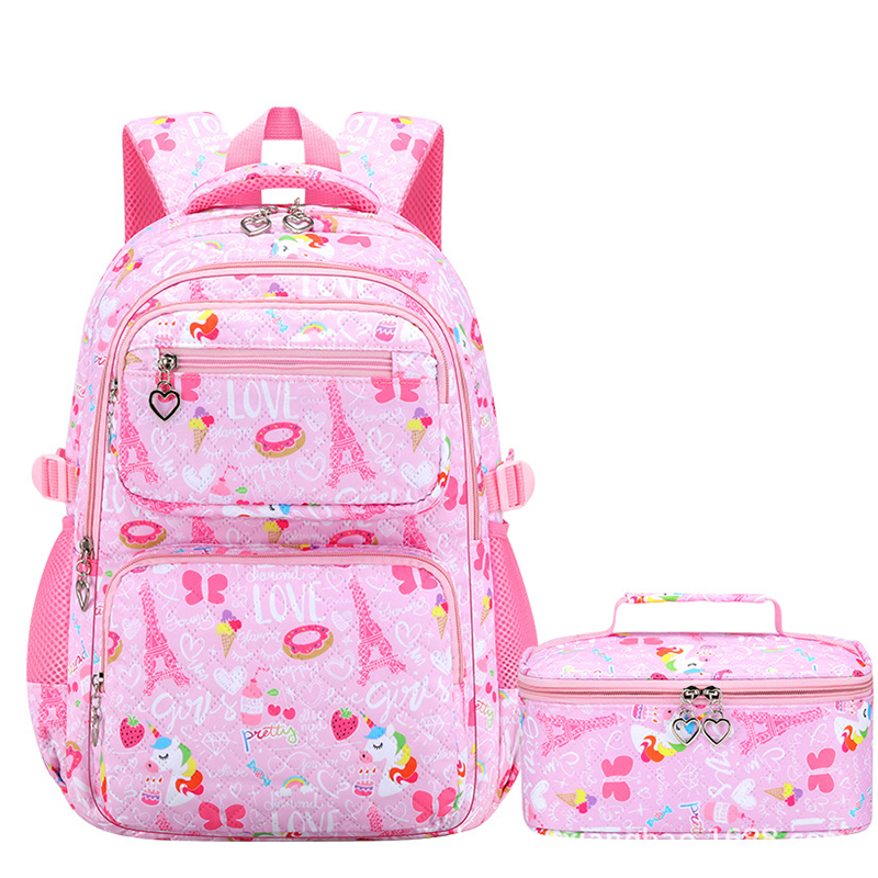 🎒✨Aranyos, sok zsebű iskolatáska kislányoknak🦄