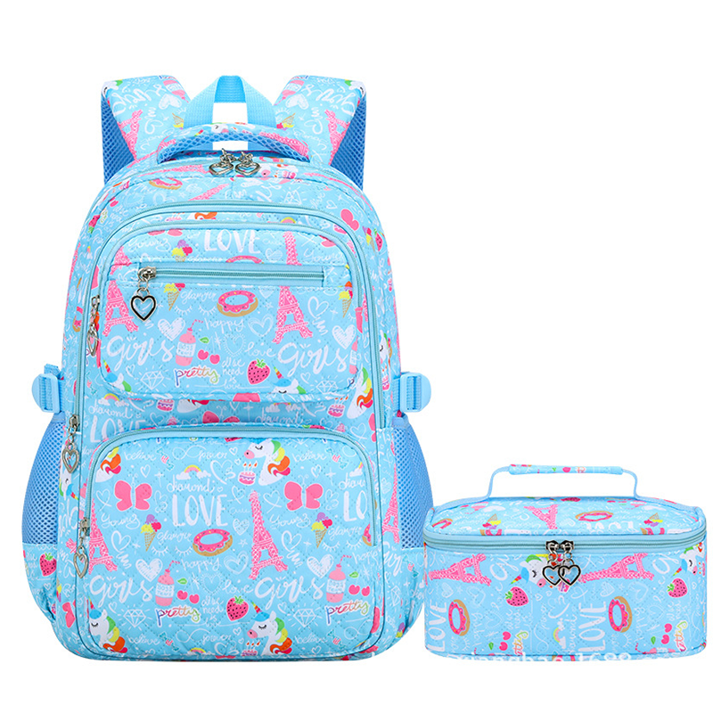 🎒✨Aranyos, sok zsebű iskolatáska kislányoknak🦄