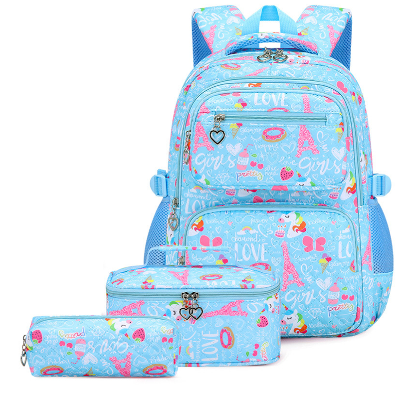 🎒✨Aranyos, sok zsebű iskolatáska kislányoknak🦄