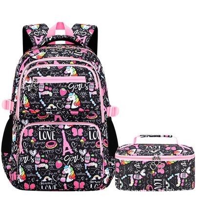 🎒✨Aranyos, sok zsebű iskolatáska kislányoknak🦄