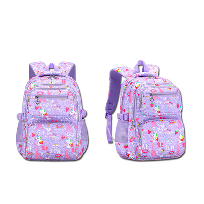 🎒✨Aranyos, sok zsebű iskolatáska kislányoknak🦄